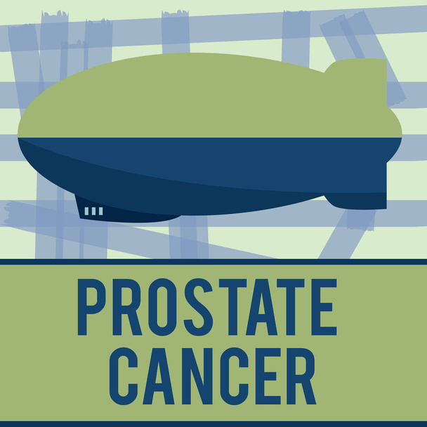 Prostat kanseri gösterilen Not yazma. Erkek üreme sisteminde bezinde oluşan kanser vitrine iş fotoğraf - Fotoğraf, Görsel