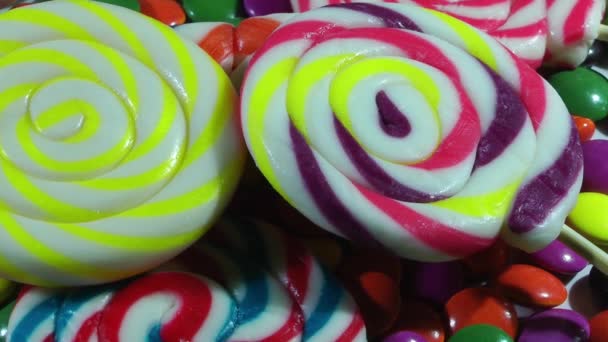 1920x1080 25 Fps. Very Nice Close Up Colorful Candy Mix Turning Video.  - Footage, Video