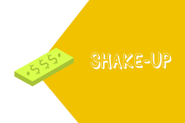 Escrevendo uma nota mostrando Shake Up. Foto de negócios mostrando maneira de conhecer alguém ou terminá-lo usando mãos de toque físico
 - Foto, Imagem