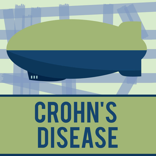Scrivere una nota che mostri Crohn s è una malattia. Foto aziendale che mostra la malattia infiammatoria del tratto gastrointestinale
 - Foto, immagini