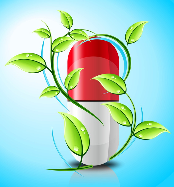 Natural Eco vitamin concept - Vecteur, image