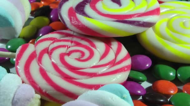 1920x1080 25 Fps. Muito Bom Close Up Colorido Candy Mix Turning Video
.  - Filmagem, Vídeo