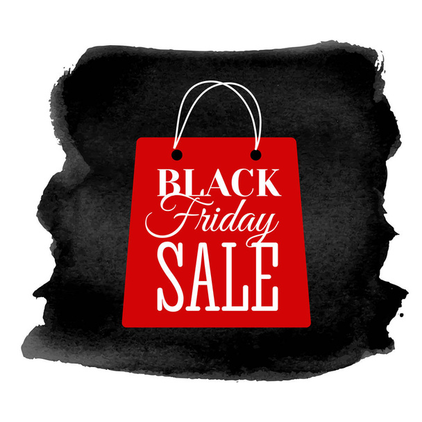 Black friday sale banner. Insignia or logotype of Black Friday. - Vector, imagen