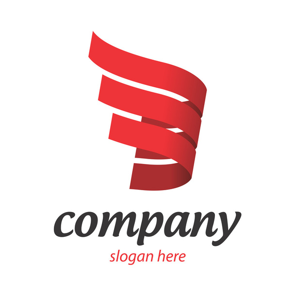 logotipo de la empresa en rojo
 - Vector, imagen