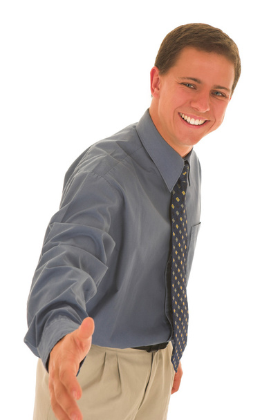 Businessman greet with hand stretched out - Photo, Image