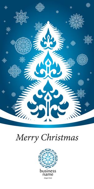 冬のクリスマスの妖精招待状手作り - ベクター画像