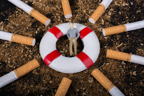 世界禁煙デーポスター喫煙の概念を言うために - 写真・画像