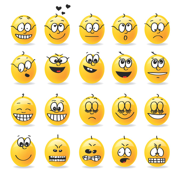 funny pictures of emotions - Vetor, Imagem