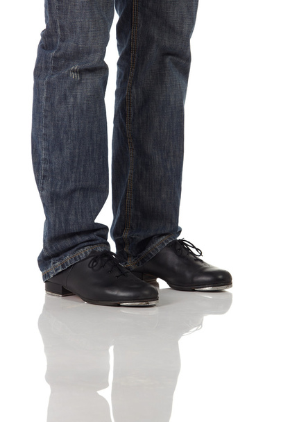Male legs wearing jeans - Foto, immagini