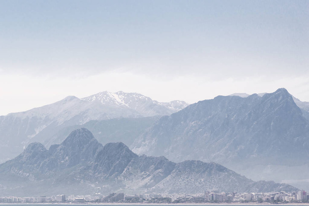 Mountains landscape view from Antalya Turkey. - Zdjęcie, obraz