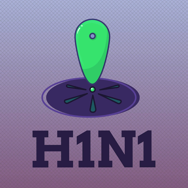 Teksti H1N1. Sikainfluenssan liiketoimintakonsepti Yleisin influenssavirusten aiheuttama hengitystiesairaus
 - Valokuva, kuva