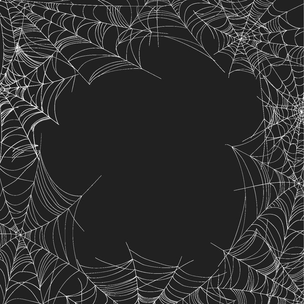  Vektor-Set von Spinnweben für Design. Karte oder Einladung - Vektor, Bild