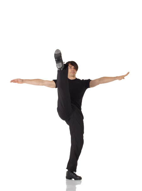Caucasian male tap dancer - Foto, Bild
