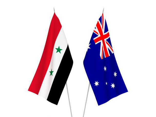 Флаги Австралии и Сирии
 - Фото, изображение