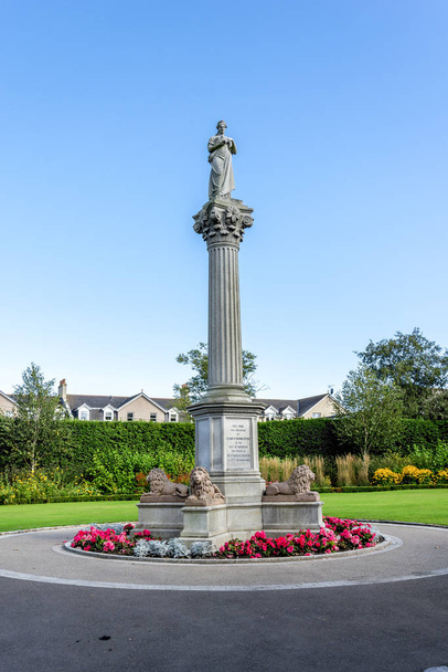 A memorial monument of Duthie park opening by Princess Beatrice in 1883, Aberdeen, Scotland - Photo, Image