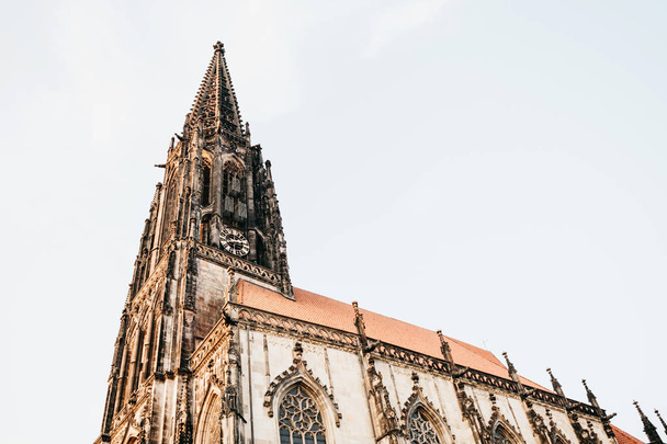 Münster, Németország Lamberti templom megtekintése - Fotó, kép