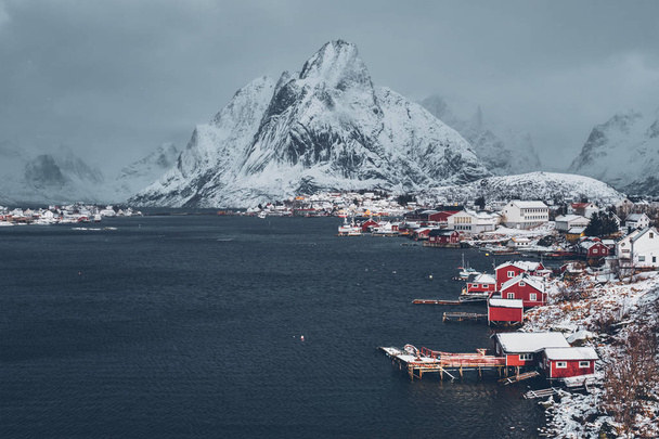 Reine balıkçı köyü, Norveç - Fotoğraf, Görsel