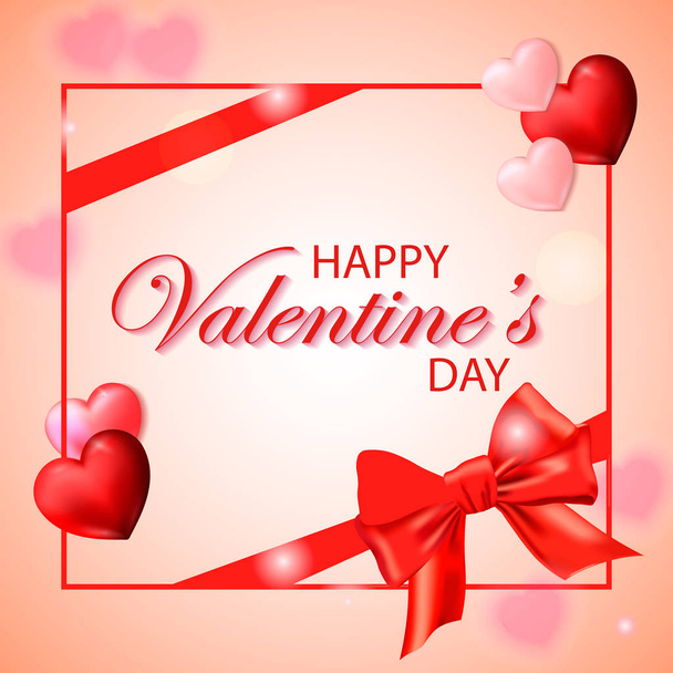 tarjeta de felicitación día de San Valentín - Vector, imagen