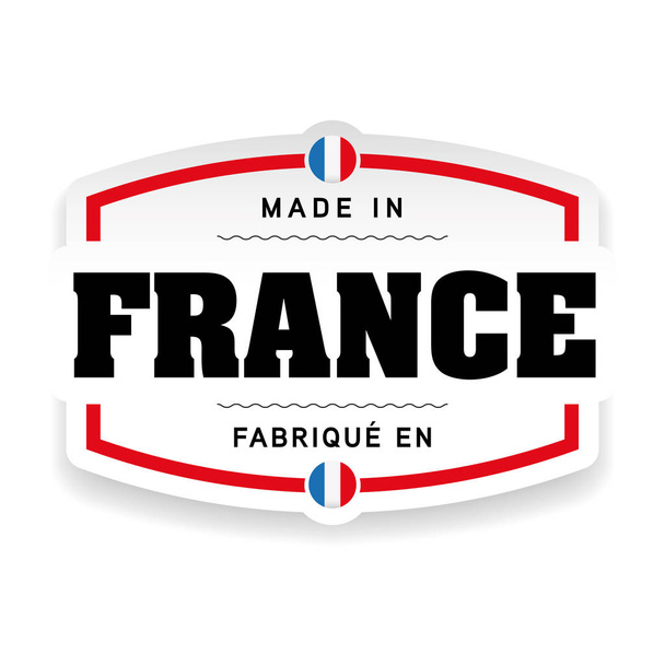 Лейбл Made in France
 - Вектор,изображение