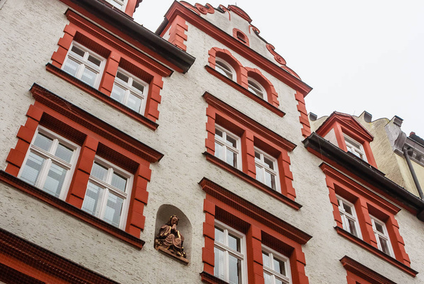  Beautiful fragment of the building of traditional Bavarian architecture. Munich, Germany - Fotografie, Obrázek