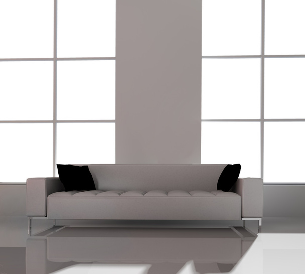 White furniture in white office - Foto, Imagen
