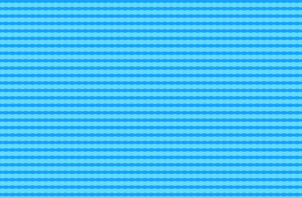 Bright blue abstract background with repeating wavy stripes  - Photo, Image