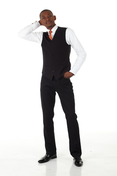 Young Adult black african businessman - Fotó, kép