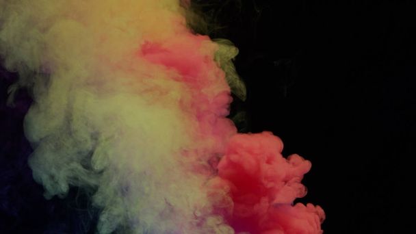 Colorful Smoke on Dark Background - Φωτογραφία, εικόνα