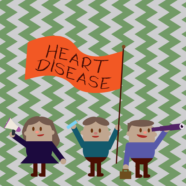 Написання Примітка показ серцево-судинних захворювань. Бізнесі фото демонстрації серце розлад умови, які включають заблоковані кровоносних судин - Фото, зображення