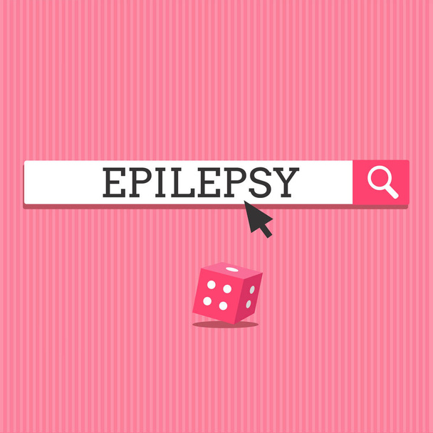 Epilepsi gösterilen Not yazma. Dördüncü vitrine iş fotoğraf en yaygın nörolojik bozukluk öngörülemeyen nöbetler - Fotoğraf, Görsel