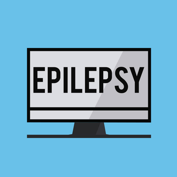 Epilepsi gösterilen metin işareti. Kavramsal fotoğraf dördüncü en yaygın nörolojik bozukluk öngörülemeyen nöbetler - Fotoğraf, Görsel