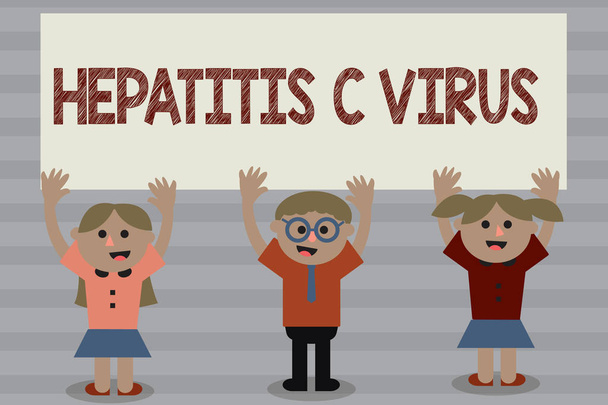 Slovo psaní textu hepatitidy C Virus. Obchodní koncept pro infekční agent, který způsobuje nemoc virové hepatitidy. - Fotografie, Obrázek