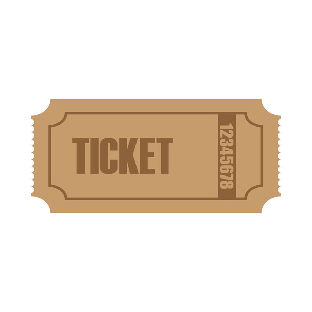 ticket logo symbol design template vektor - Vektor, Bild