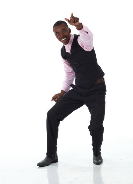 Young black African businessman in semi-formal clothes - Фото, изображение