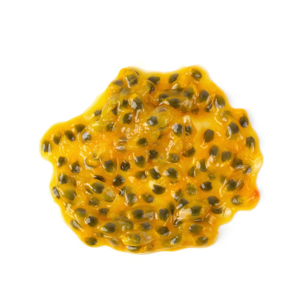 Passion fruit isolated on white background. Top view. - Photo, Image