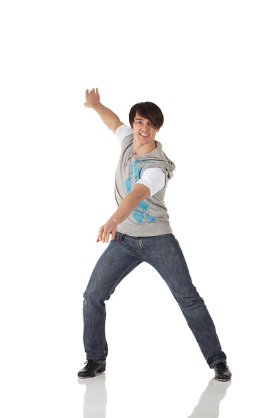 Single Caucasian male tap dancer - Foto, Imagen