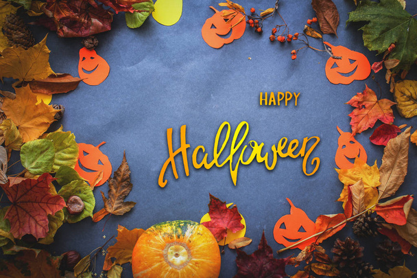 With the addition of handwritten text Happy Halloween - Фото, зображення