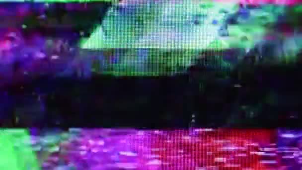 abstrakte, unscharfe Verzerrung der Aufnahme vom LCD-Monitor - Filmmaterial, Video