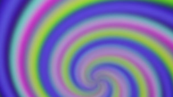 niewyraźne Abstrakcja rainbow kolorowe spirali tło - Materiał filmowy, wideo