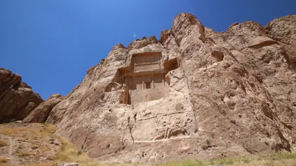 stare ruiny w pobliżu Persepolis w Iranie - Materiał filmowy, wideo