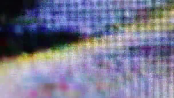 streszczenie niewyraźne zniekształcenia nagrywania z monitora LCD - Materiał filmowy, wideo