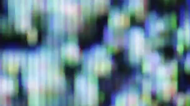 abstract blurred recording distortion from lcd monitor - Footage, Video