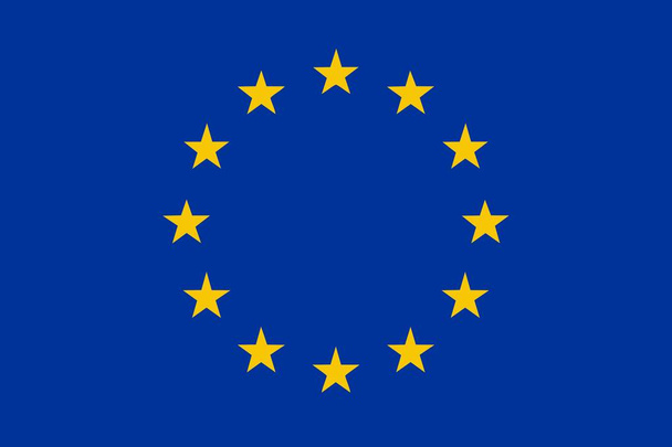 Прапор Європейського Союзу - ізольованих Векторні ілюстрації - Вектор, зображення