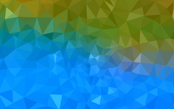 hellblauer, grüner Vektor mit niedrigem Polykristallhintergrund. Polygon-Muster. niedrige Poly-Abbildung, niedriger Polygon-Hintergrund. - Vektor, Bild