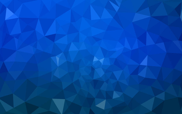 Light BLUE Vektor verschwommenes Dreieck Hintergrunddesign. Geometrischer Hintergrund im Origami-Stil mit Farbverlauf.  - Vektor, Bild