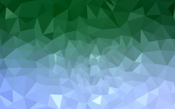 Azul claro, vetor verde abstrato texturizado fundo poligonal. Desenho de triângulo desfocado. Padrão pode ser usado para fundo
. - Vetor, Imagem