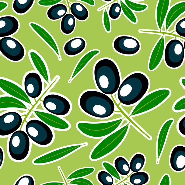 background with olive branch. - Vector, Image