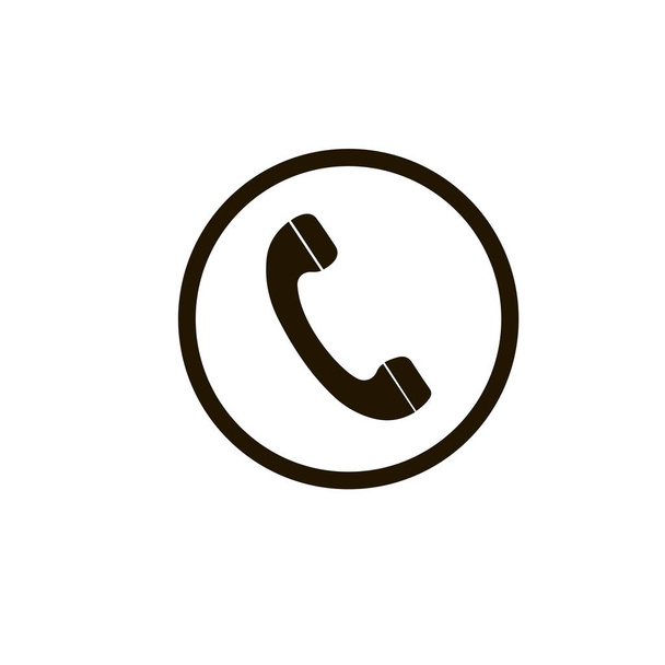 Telephone reciver vector icon, flat design best vector icon. Phone icon in flat style on white background - Vector, Image