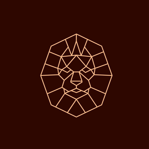 Löwen-Logo. Löwenkopf mit Krone - Vektorabbildung, Emblemdesign. universelles Firmensymbol. heraldisches Premium-Logo-Symbol. - Vektor, Bild