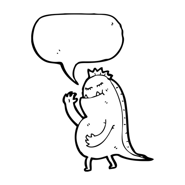 Dinosaur Monster Speaking - Vector, Image